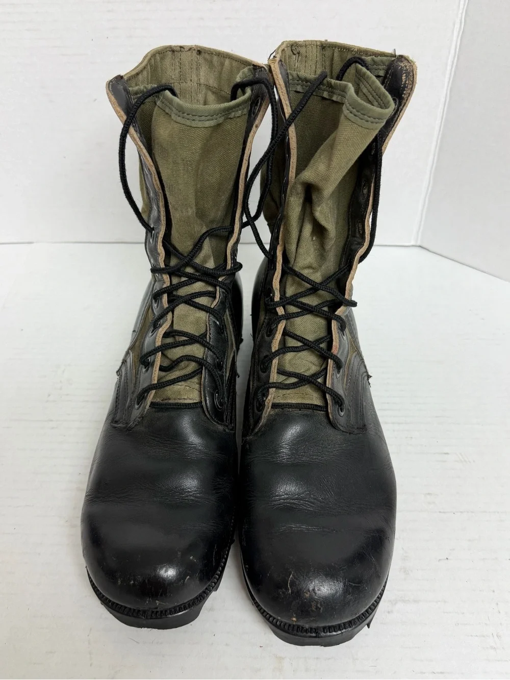 Vintage US Military Jungle Boots Spike Protector Size 9R Addison RARE